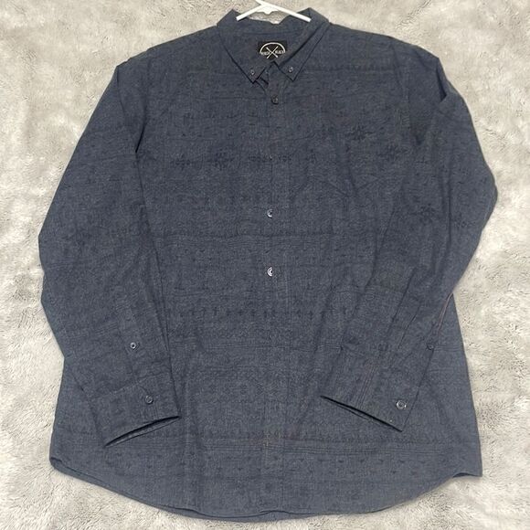 Birch Black Heavyweight Button-Down Shirt - Picture 1 of 4